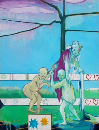 Barrière, peinture, Vincent Gicquel