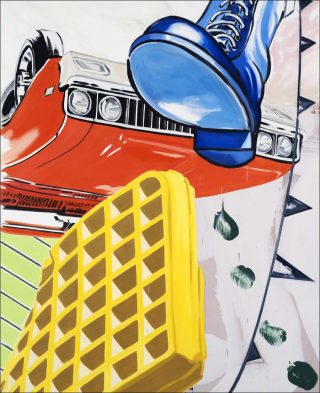 Big Boot, peinture, David Salle