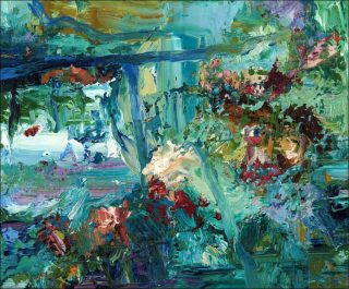 In a landscape, peinture, Cyril Olanier