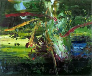 In a landscape, peinture, Cyril Olanier
