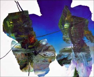 Notes pour un paysage, peinture, Cyril Olanier