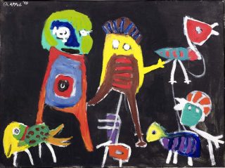 Petit Hip Hip Hourra, peinture, Karel Appel