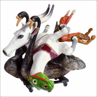 La Chute du cheval dans l’espace silencieux, sculpture, Karel Appel