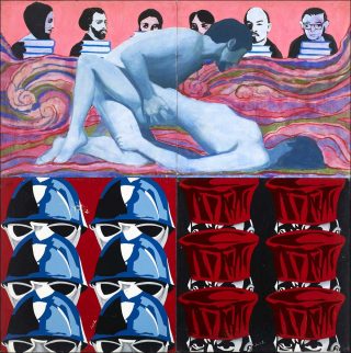 Qui tue ? ou lʼaffaire Gabrielle Russier, peinture, Coopérative des Malassis