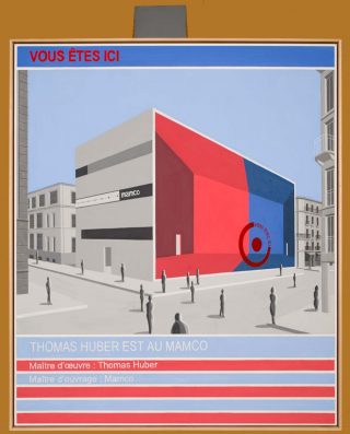 Vous êtes ici, peinture, Thomas Huber