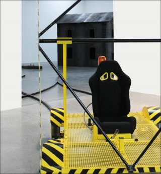 Mécaniques pour un tunnel de l’amour, installation, Thierry Liegeois