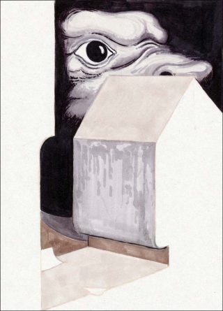 Principles of Hyperion’s inner architecture applied to Earth dogs uprising, dessin, Jonas Delaborde