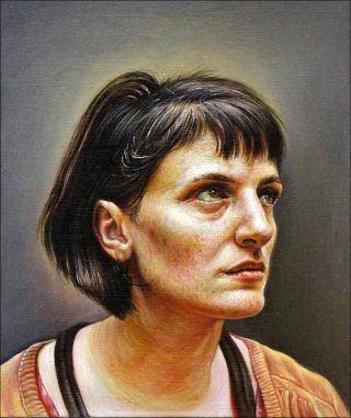 Visage - Zemra, peinture, Axel Pahlavi