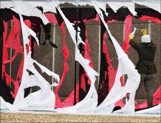 Acid Action Painting, performance, Gustav Metzger