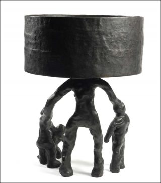 Bronze Family Lamp, lampe, Atelier Joep Van Lieshout