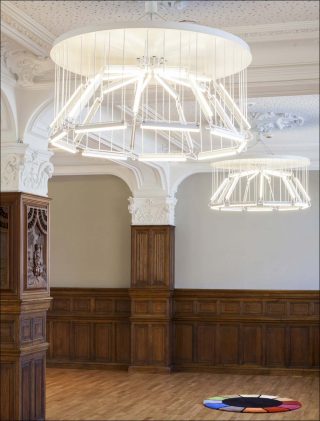 Interactions chromatiques, lustres, Matali Crasset