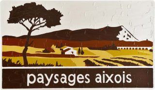 Paysages aixois, peinture, Bertrand Lavier