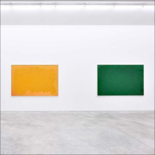 Jaune de Cadmium, Vert de Cobalt, peinture, Bertrand lavier