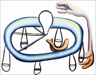 Balance des impairs, peinture, Io Burgard