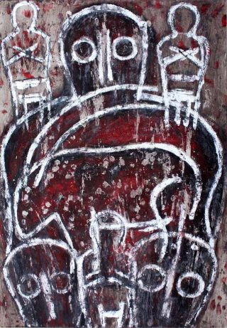 technique mixte, Michel Nedjar