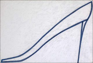 Inventaire d’une chaussure à talon aiguille,Peinture, Emmanuel Pereire