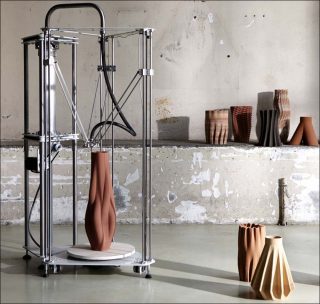 Sediment Vases, impression 3D, Olivier Van Herpt