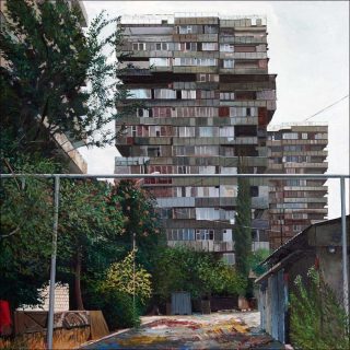 Quartier Bungladesh, Erevan, Arménie, peinture,Yves Bélorgey ,