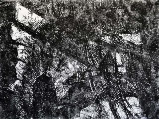 Les spectateurs chez Piranèse, dessin, Nicolas Daubanes