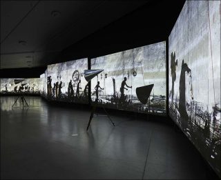 More Sweetly Play the Dance, installation, William Kentridge