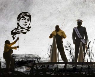 More Sweetly Play the Dance, installation, William Kentridge