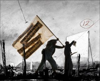 More Sweetly Play the Dance, installation, William Kentridge