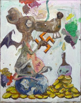 Monument to the emancipated desires,peinture, Manuel Ocampo