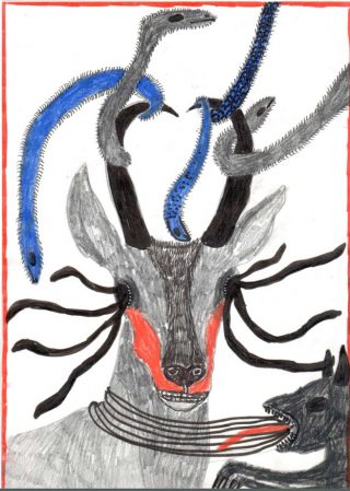 Wir sind alle dabei, peinture, Annette Barcelo