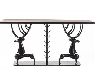 Console aux cerfs, table, Jean-Marie Fiori