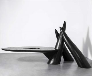 Suspended Disbelief, table, Wendell Castle