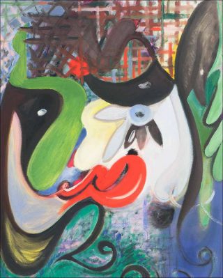 Getting into it, Huile sur toile, Tiziana La Melia