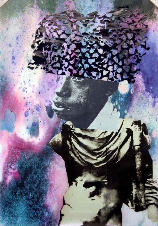 Le Maure, impression et sérigraphie sur tissu, Raphaël Barontini