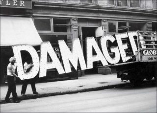 Truck and Sign, photo, Walker Evans