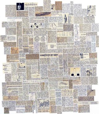 Encyclopédie Rectangle, collage, Anne-James Chaton