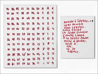 Rouge à lèvres (détail), peinture, Jean Dupuy