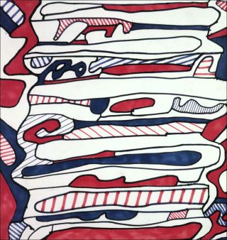 Escalier (M 425), dessin, Jean Dubuffet