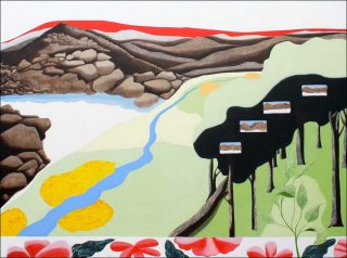 Himalayan Landscapes: unseeing, peinture, Karishma D’Souza