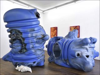 La Grosse Bleue, sculpture, Anita Molinero