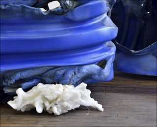 La Grosse Bleue, sculpture, Anita Molinero