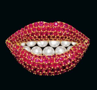 Broche Ruby Lips, broche, Henryk Kaston