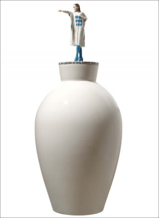 The Fairytale Recordings: REC#003FTR-ON (Black Spirit 2004), vase, Saâdane Afif