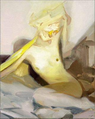 Soaring on the wings of rapture, falling under the waves of wonder, peinture, Kaye Donachie
