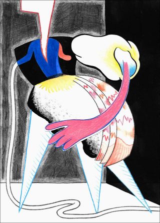 Dessins de mode, dessin, Louise Aleksiejew