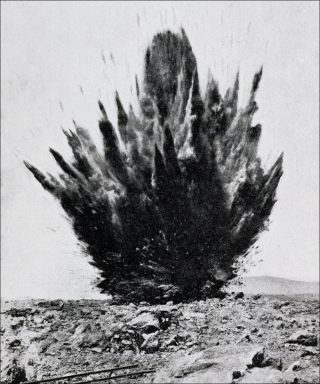 Chilean Nitrate publicity postcard, c. 1920 from A History of Detonations, Impression offset, Xavier Ribas