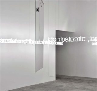 Composition in Panes (on Reflection), installation, Cerith Wyn Evans