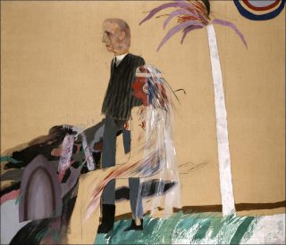 The First Marriage (A Marriage of Styles I), peinture, David Hockney