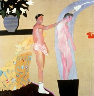 Domestic Scene, peinture, David Hockney