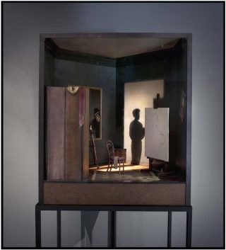 L’Ombre du peintre II, diorama, Charles Matton