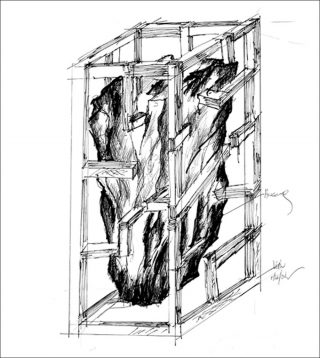 Sans titre, dessin, Maurizio Del Piano