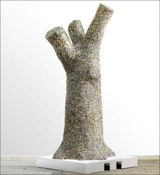 Arbre à fèves (11A21), sculpture, Pascal Pinaud